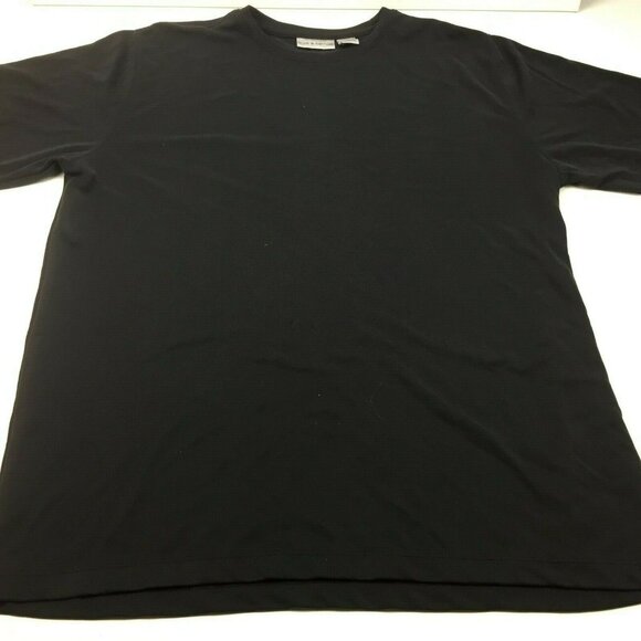 Croft & Barrow Womens Black Short Sleeve Crew Neck Shirt Size Large - Picture 2 of 6